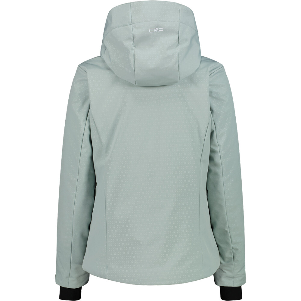 Cmp chaqueta esquí mujer WOMAN JACKET ZIP HOOD VERDE vista trasera
