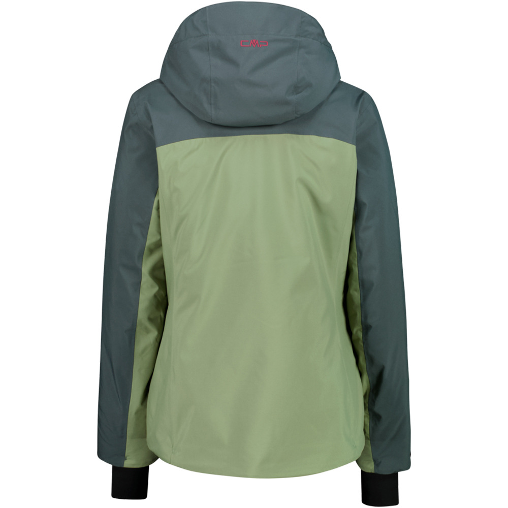 Cmp chaqueta esquí mujer WOMAN JACKET ZIP HOOD VERDE vista trasera