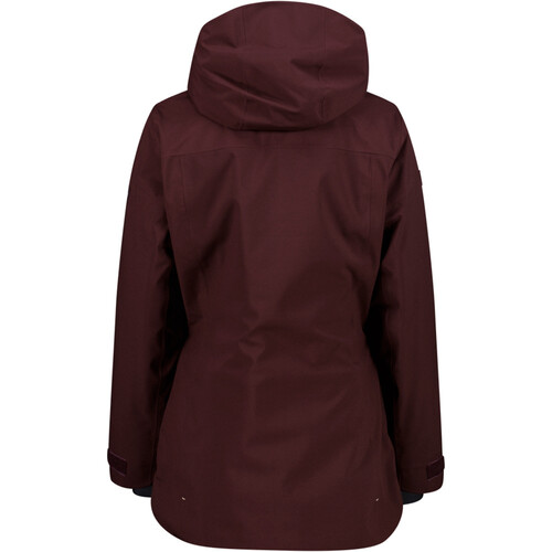 CMP WOMAN LONG JACKET FIX HOOD morado