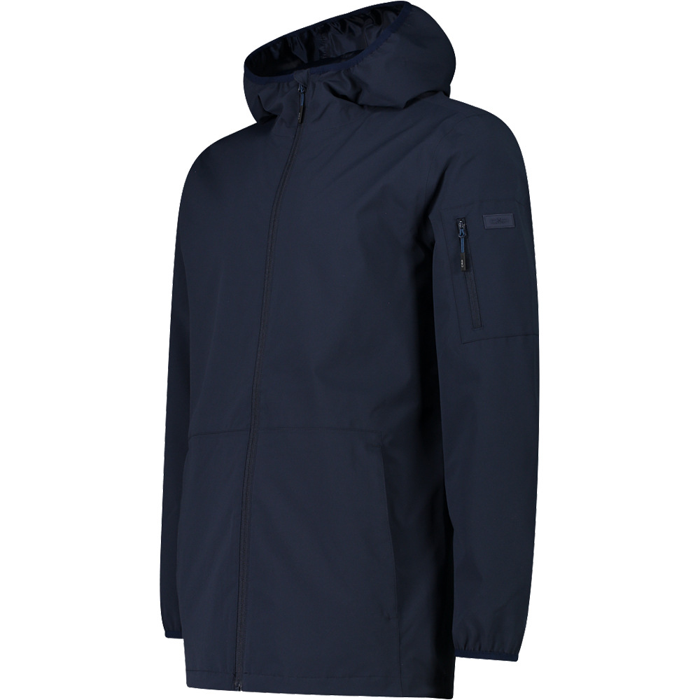 Cmp chaqueta impermeable hombre MAN PARKA FIX HOOD AZUL vista detalle