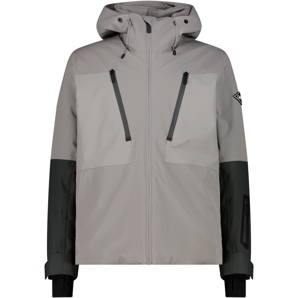 Cmp chaqueta impermeable insulada hombre MAN JACKET FIX HOOD AZUL vista frontal