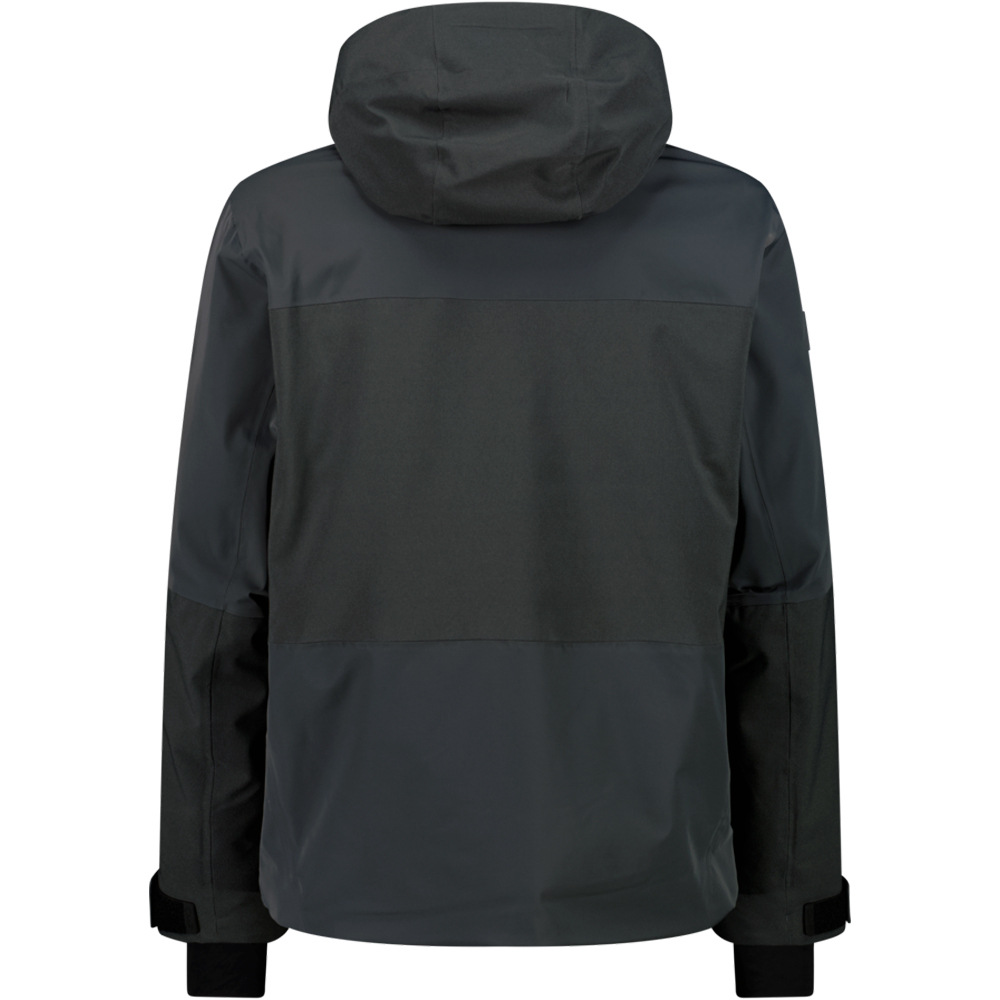 Cmp chaqueta impermeable insulada hombre MAN JACKET FIX HOOD VERDE vista trasera