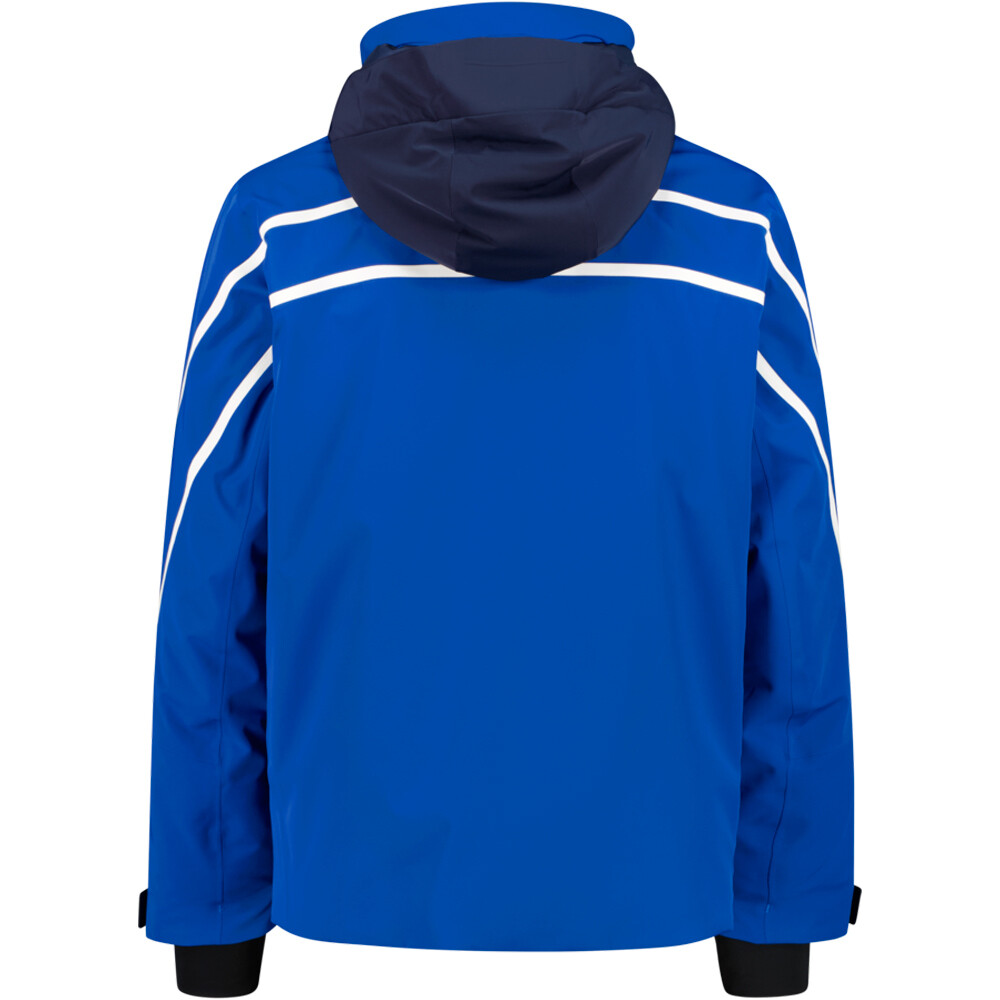 Cmp chaqueta impermeable insulada hombre MAN JACKET ZIP HOOD AZUL vista trasera