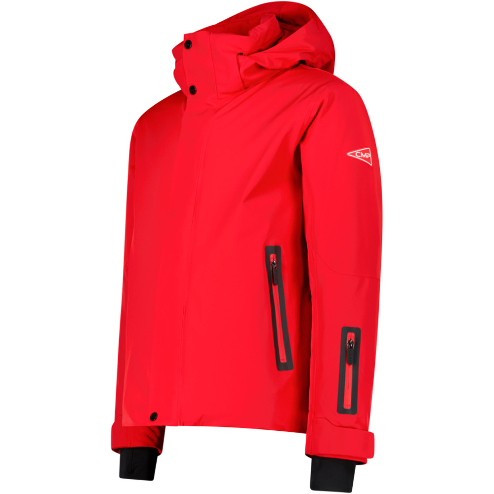 Cmp chaqueta impermeable insulada hombre MAN JACKET ZIP HOOD ROJO vista detalle