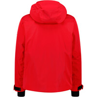 Cmp chaqueta impermeable insulada hombre MAN JACKET ZIP HOOD ROJO vista trasera