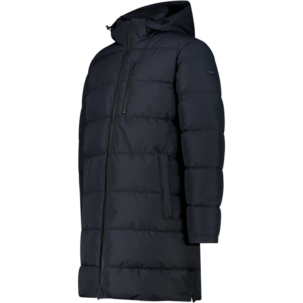 Cmp chaqueta impermeable insulada hombre MAN PARKA FIX HOOD GRIS vista detalle
