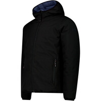 Cmp chaqueta impermeable insulada hombre MAN REVERSE JACKET FIX HOOD NEGRO vista detalle