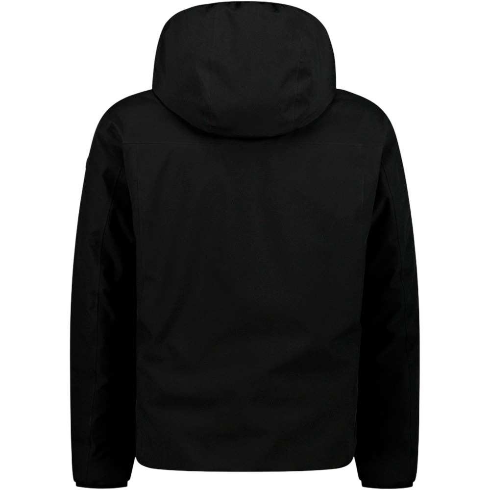 Cmp chaqueta impermeable insulada hombre MAN REVERSE JACKET FIX HOOD NEGRO vista trasera