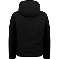 Cmp chaqueta impermeable insulada hombre MAN REVERSE JACKET FIX HOOD NEGRO vista trasera