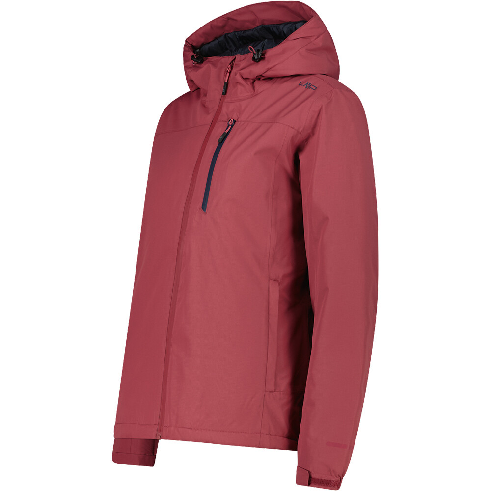 Cmp chaqueta impermeable insulada mujer WOMAN JACKET FIX HOOD ROSA vista detalle