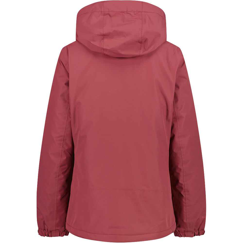 Cmp chaqueta impermeable insulada mujer WOMAN JACKET FIX HOOD ROSA vista trasera