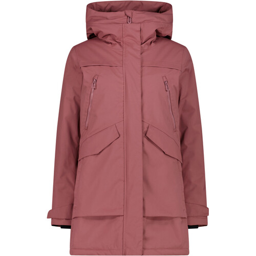 CMP WOMAN PARKA FIX HOOD morado