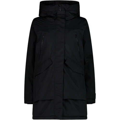 CMP WOMAN PARKA FIX HOOD negro