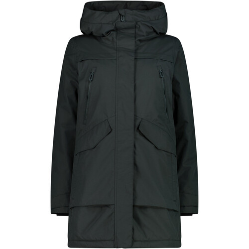 CMP WOMAN PARKA FIX HOOD verde