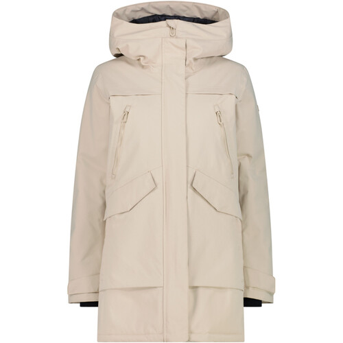 CMP WOMAN PARKA FIX HOOD verde