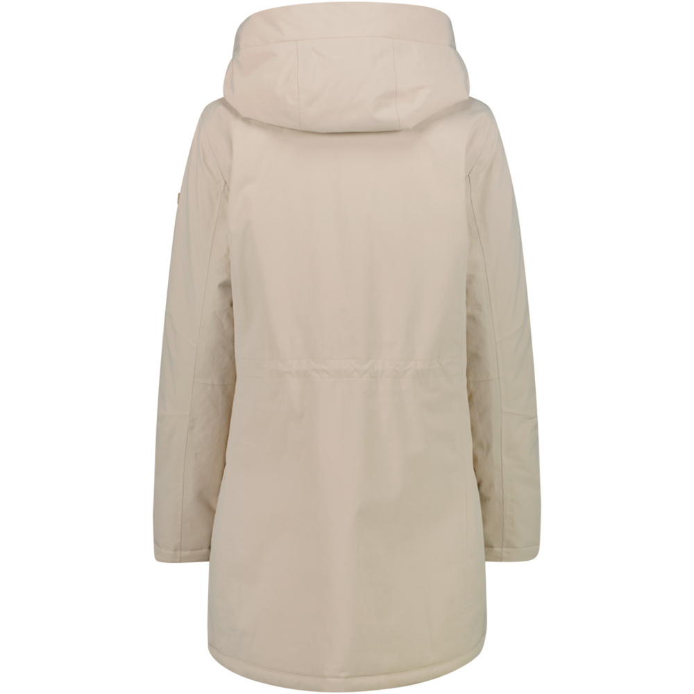 Cmp chaqueta impermeable insulada mujer WOMAN PARKA FIX HOOD VERDE vista trasera