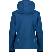 Cmp chaqueta impermeable insulada mujer WOMAN ZIP HOOD JACKET AZUL vista trasera
