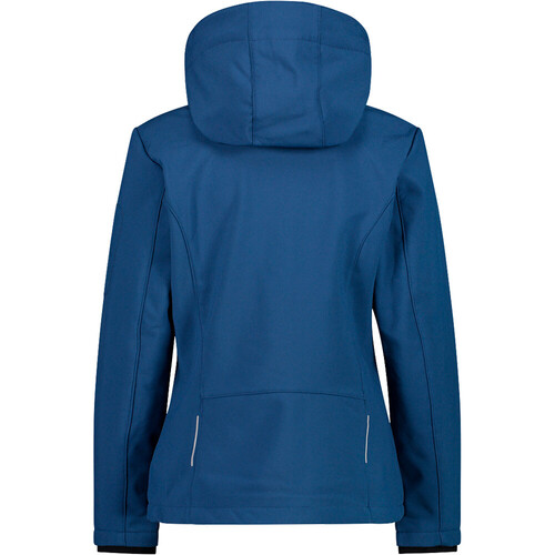 CMP WOMAN ZIP HOOD JACKET azul