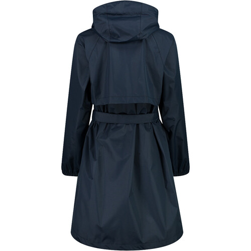 CMP WOMAN COAT RAIN FIX HOOD azul