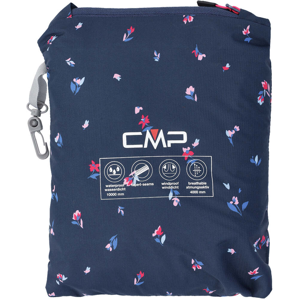 Cmp chaqueta impermeable mujer WOMAN JACKET FIX HOOD AZUL 03