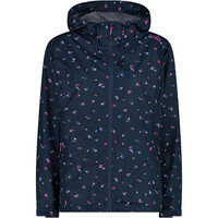 Cmp chaqueta impermeable mujer WOMAN JACKET FIX HOOD AZUL vista frontal