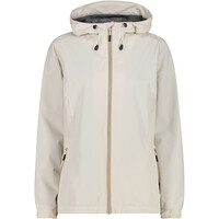 Cmp chaqueta impermeable mujer WOMAN JACKET FIX HOOD BLANCO vista frontal