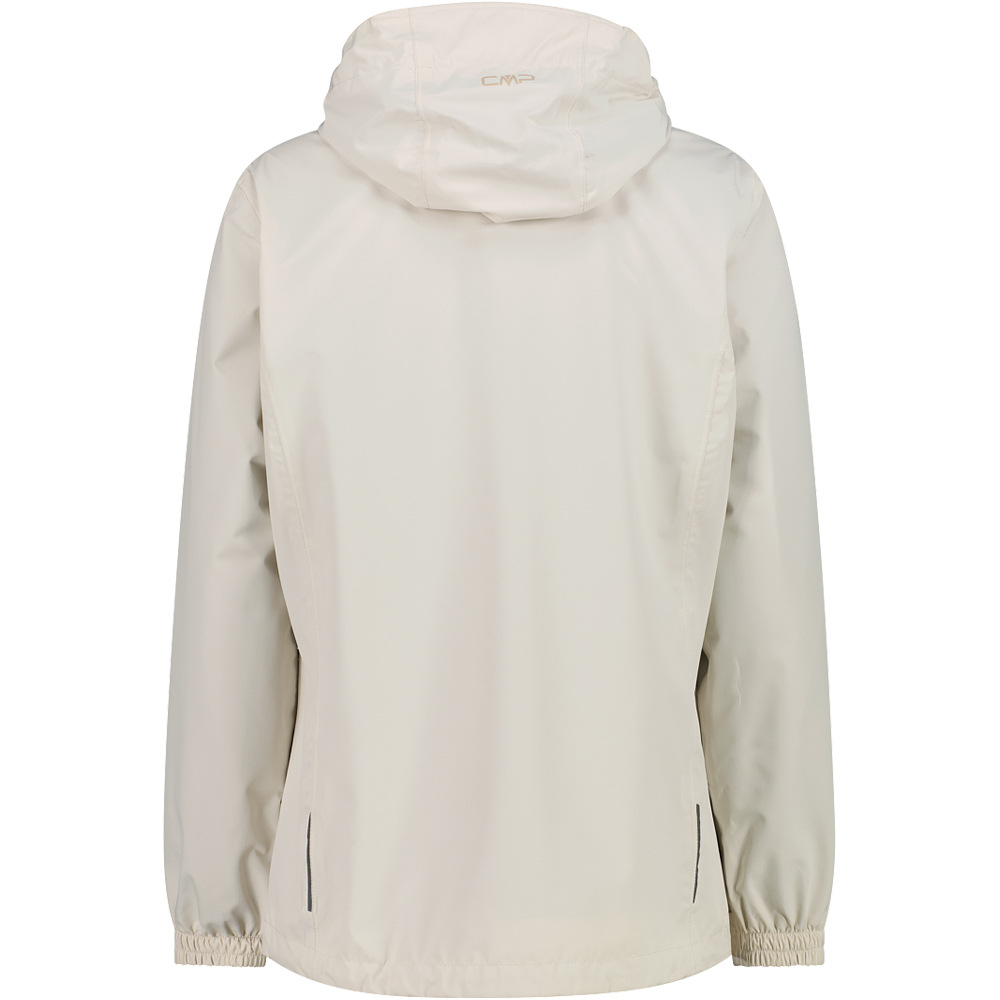 Cmp chaqueta impermeable mujer WOMAN JACKET FIX HOOD BLANCO vista trasera