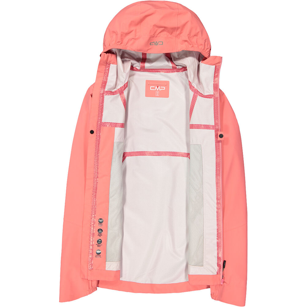 Cmp chaqueta impermeable mujer WOMAN JACKET FIX HOOD NARANJA 03