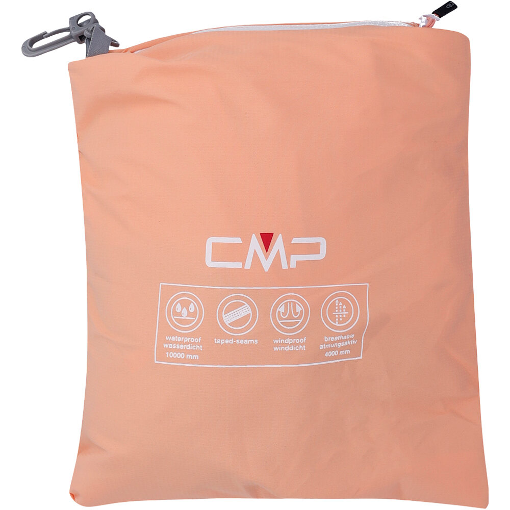 Cmp chaqueta impermeable mujer WOMAN JACKET FIX HOOD NARANJA 03