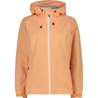 Cmp chaqueta impermeable mujer WOMAN JACKET FIX HOOD NARANJA vista frontal