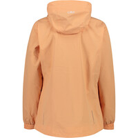 Cmp chaqueta impermeable mujer WOMAN JACKET FIX HOOD NARANJA vista trasera