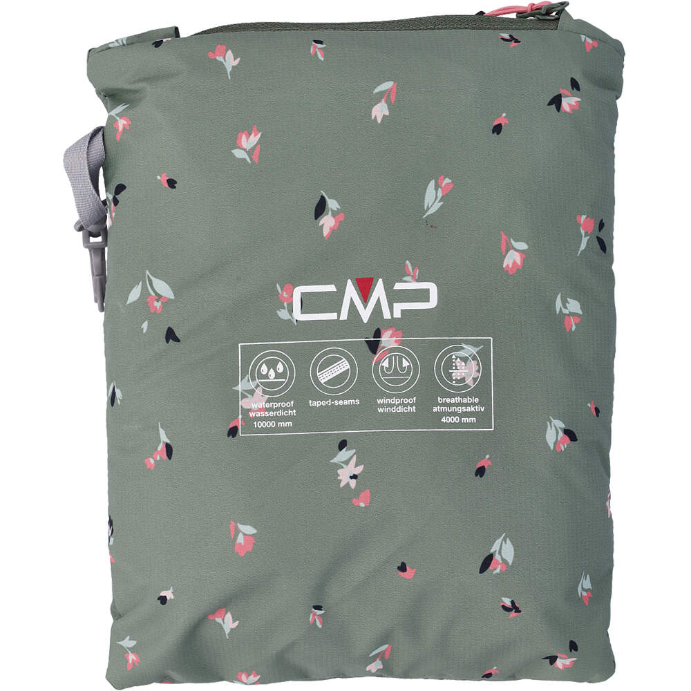 Cmp chaqueta impermeable mujer WOMAN JACKET FIX HOOD VERDE 03