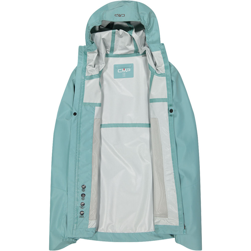 Cmp chaqueta impermeable mujer WOMAN JACKET FIX HOOD VERDE 03