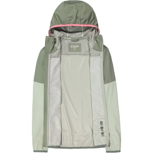 Cmp chaqueta impermeable mujer WOMAN JACKET FIX HOOD VERDE