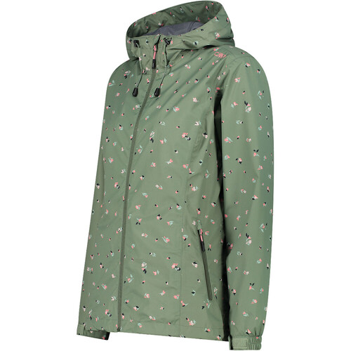 CMP WOMAN JACKET FIX HOOD verde