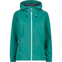 Cmp chaqueta impermeable mujer WOMAN JACKET FIX HOOD VERDE vista frontal