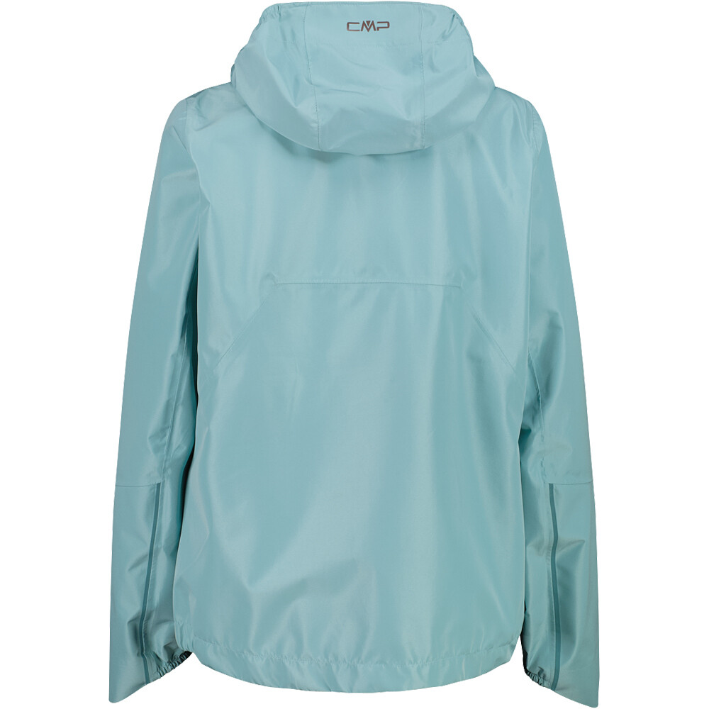 Cmp chaqueta impermeable mujer WOMAN JACKET FIX HOOD VERDE vista trasera