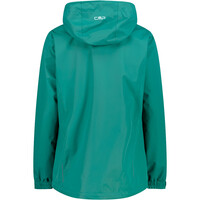 Cmp chaqueta impermeable mujer WOMAN JACKET FIX HOOD VERDE vista trasera