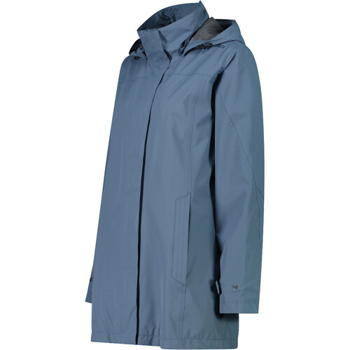 CMP WOMAN JACKET SNAPS HOOD azul