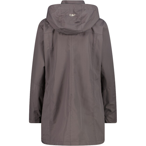 CMP WOMAN JACKET SNAPS HOOD marron