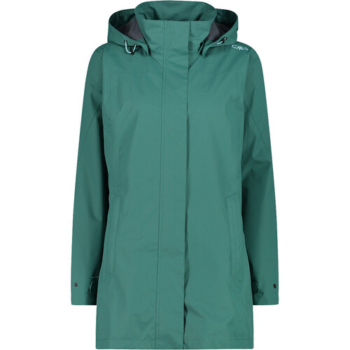 CMP WOMAN JACKET SNAPS HOOD verde