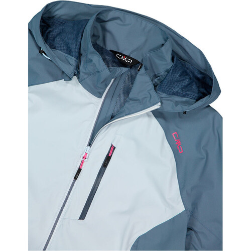 CMP WOMAN JACKET ZIP HOOD azul
