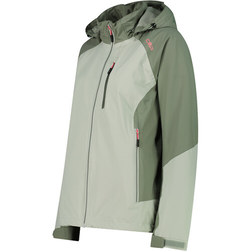 Cmp chaqueta impermeable mujer WOMAN JACKET ZIP HOOD VERDE