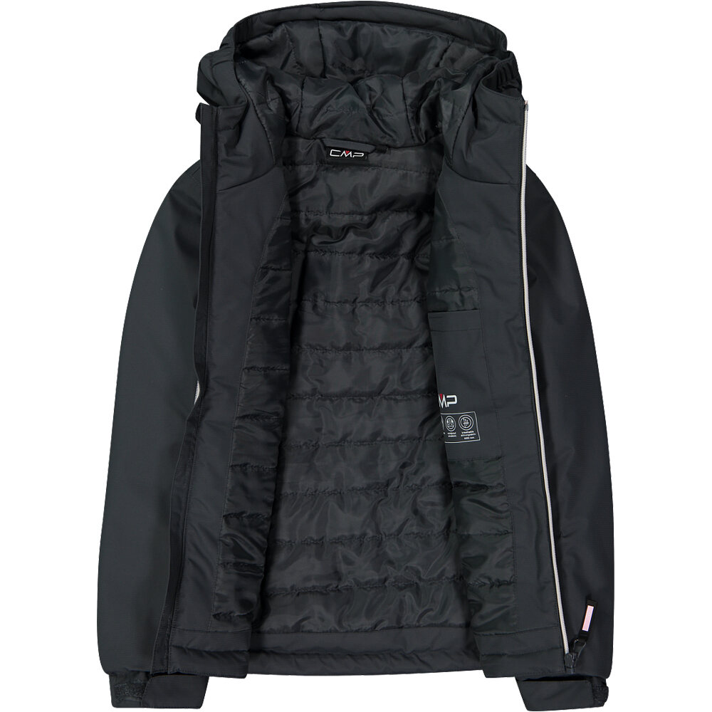 Cmp chaqueta impermeable niño KID G JACKET FIX HOOD GRIS 03