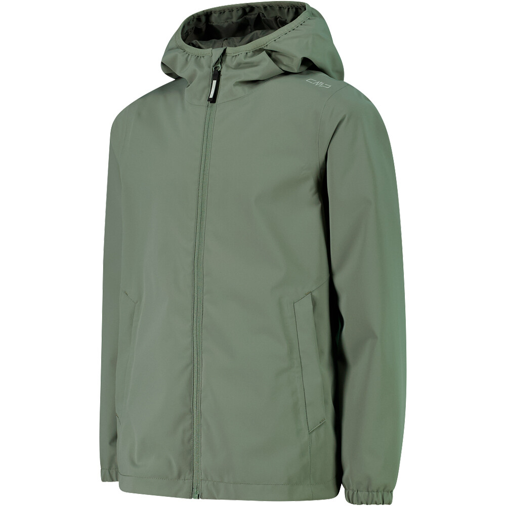 Cmp chaqueta impermeable niño KID G JACKET FIX VERDE vista detalle