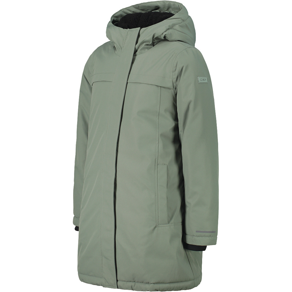 Cmp chaqueta impermeable niño KID G PARKA FIX HOOD VERDE vista detalle