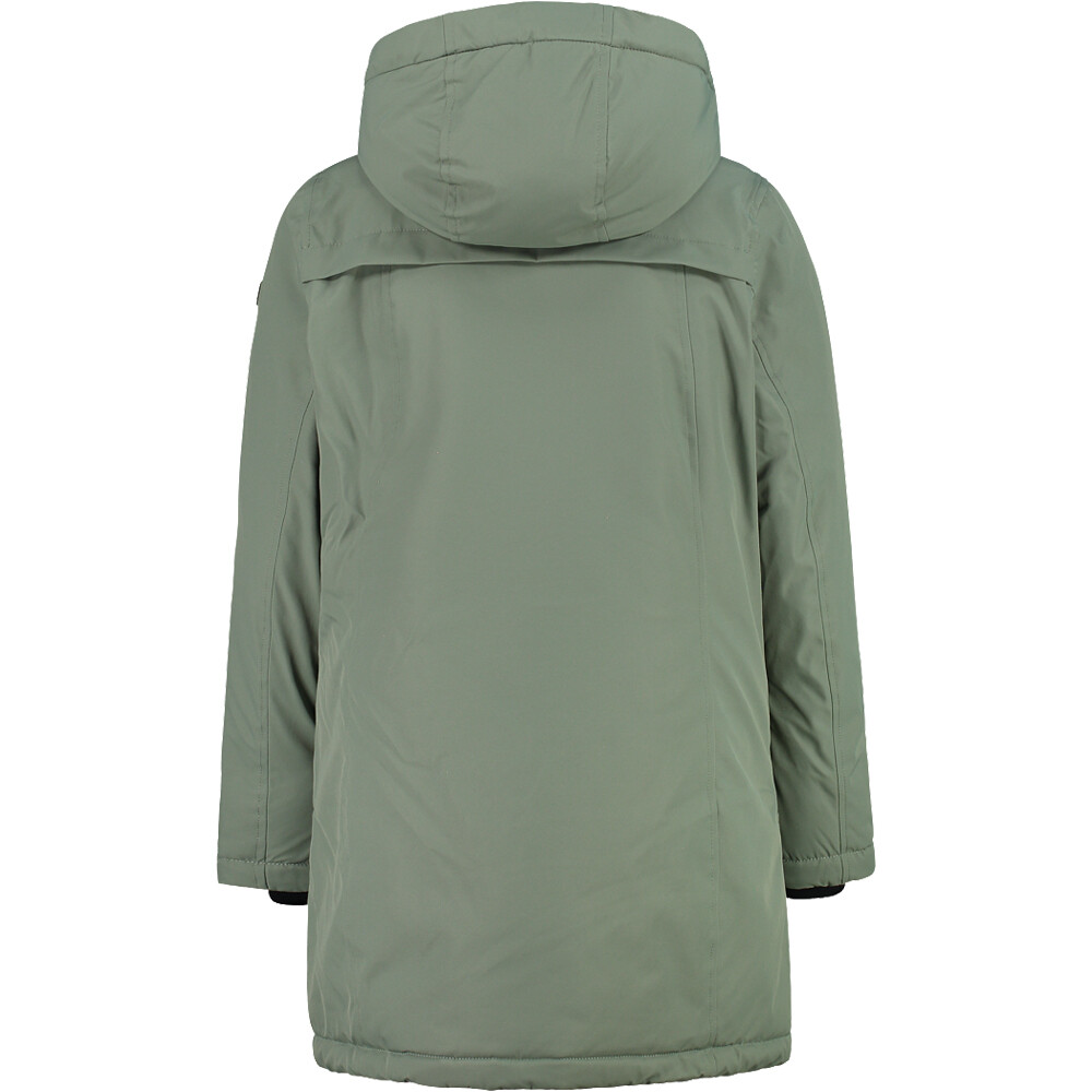 Cmp chaqueta impermeable niño KID G PARKA FIX HOOD VERDE vista trasera