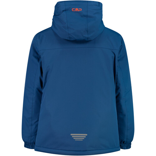 CMP KID JACKET FIX HOOD azul