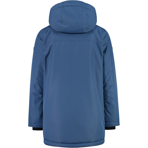 CMP KID JACKET LONG FIX HOOD azul