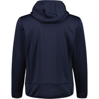 Cmp chaqueta outdoor hombre MAN HYBRID JACKET FIX HOOD AZUL vista trasera